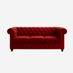 Velvet Chesterfield 3 Seater - Helloilmare
